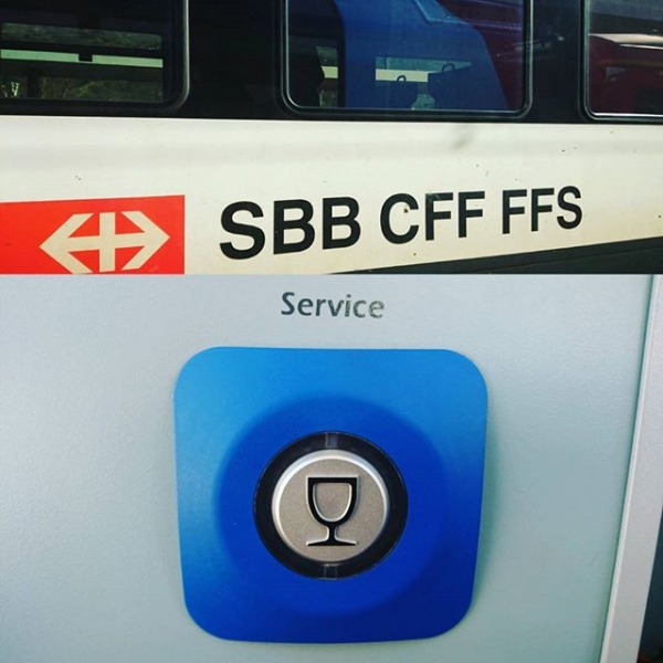 On demand drinks SBB. Love Switzerland #swiss